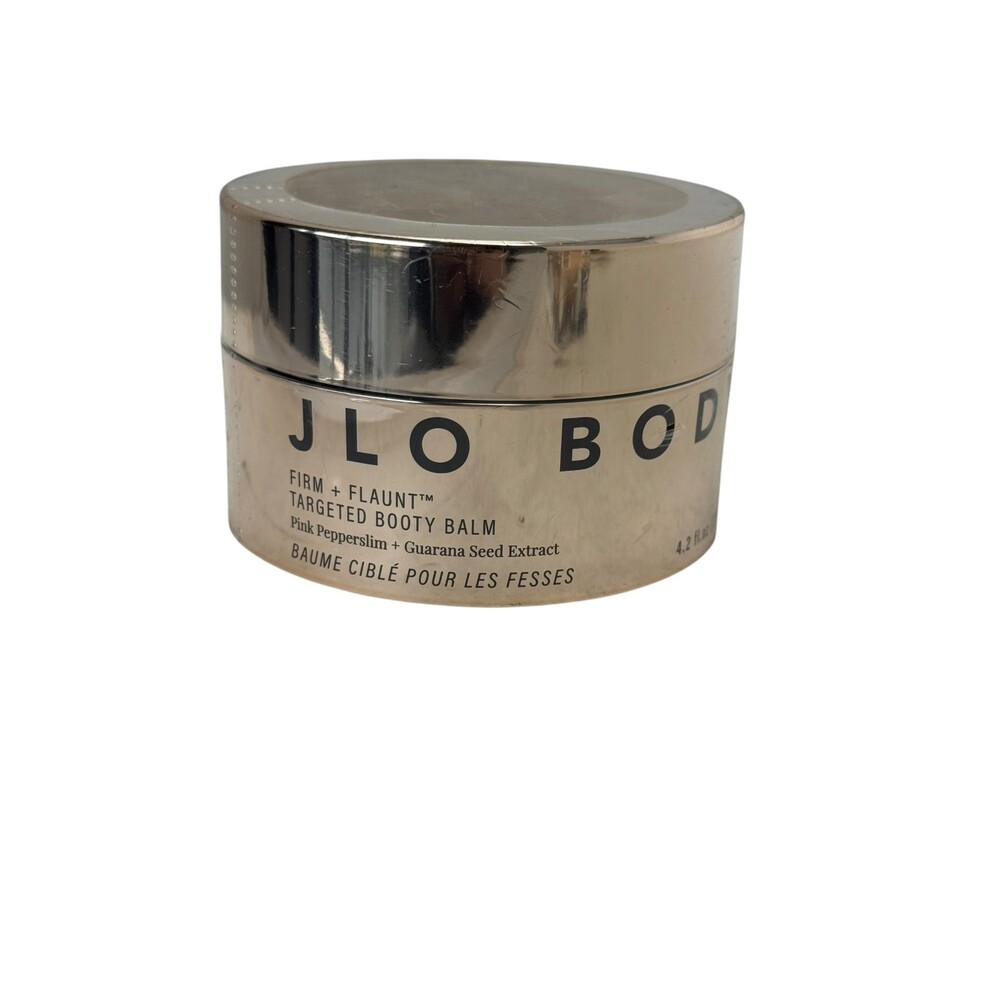 J LO Body firm & flaunt booty balm 4.2 oz gold jar NEW Sealed